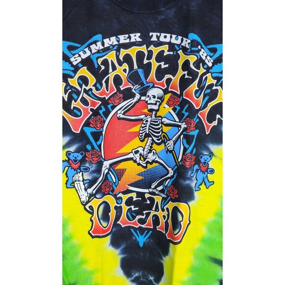 Gildan Ultra Cotton Medium Crew Neck Grateful Dead Skeleton Graphics Tie Dye Sho - Picture 7 of 16